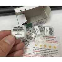 Vỉ 1 Viên Pin Murata 371 SR920SW  364 SR621SW 377 SR626SW 321 SR616SW 362 SR721SW dành cho đồng hồ đeo tay - 377  SR626SW