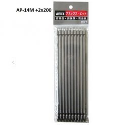Vỉ 10 mũi vít 2 đầu +2x200mm Anex AP-14M+2x200