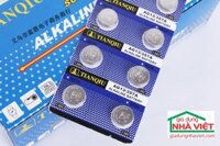 Vỉ 10 Pin cúc áo Alkaline AG13 – LR44 – A76 – SR44
