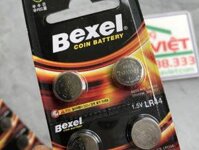 Vỉ 10 pin cúc áo Bexel LR44 AG13 Alkaline coin battery 1.5V Hàn Quốc
