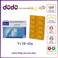 (Vỉ 10 viên) Calci Delice bổ sung Canxi và khoáng chất thiết yếu cho chó