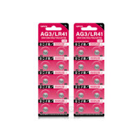 Vĩ 10 viên pin cúc áo AG3 LR41 SR41SW 392 192 LR736 Alkaline 1.55V