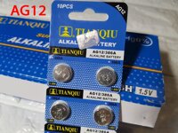 Vỉ 10 viên pin TIANQIU Alkaline AG12 – 386A