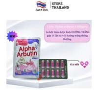 VỈ 10 viên trắng da Alpha Arbutin, viên bột kích trắng thái lan, hỗ trợ trắng da fata co's GIAO NGAY