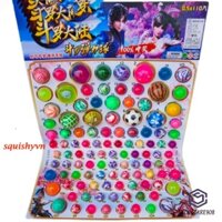 Vỉ 110 bi bốc thăm trúng thưởng Quả Bóng Nảy co dãn đàn hồi cao su đặc 20-45mm Cho Bé Chơi Ngoài Trời