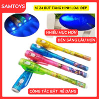 VỈ 12 - 24 BÚT TÀNG HÌNH ,Bút tàng hình invisible pen có đèn SAMTOYS, cây bút ma thuật