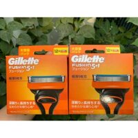 Vỉ 12 lưỡi dao cạo râu Gillette Fusion/ proglide 5+1 Nhật