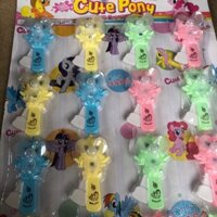 Vỉ 16 chiếc quạt bóp hình ngựa pony