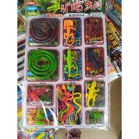 Vỉ 16 con rắn , khủng long, bọ cạp nhựa dẻo  trúng thưởng ( sỉ đồ trẻ em)