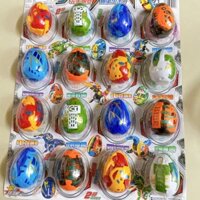 vỉ 16 quả trứng biến hình thành siêu nhân tuyệt đẹp.đồ chơi của bé