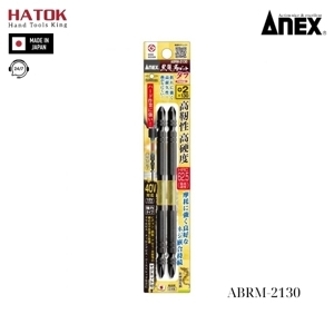 Vỉ 2 mũi vặn vít 2 đầu có từ tính Anex ABRM-2130