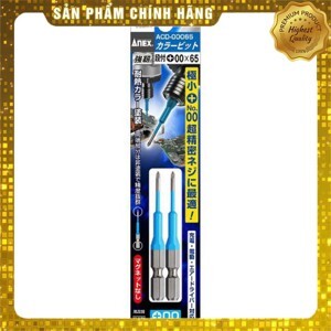 Vỉ 2 mũi vít 1 đầu +00x65 Anex ACD-00065