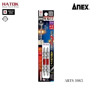 Vỉ 2 mũi vít 2 đầu có từ tính Anex ARTS-1065