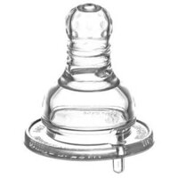 Vĩ 2 núm ty bình sữa cổ nhỏ silicone chảy chữ thập Kuku