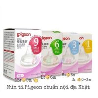 Vỉ 2 Núm Ty Pigeon Nội Địa Nhật Cho Bình Cổ Rộng