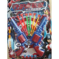 Vỉ 2 súng bắn dính tường siêu chất cho bé