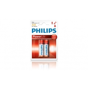 Vỉ 2 viên pin AA Alkaline Philips LR6P2B/97
