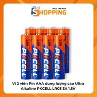 Vỉ 2 viên Pin AAA Ultra Alkaline PKCELL LR03 3A 1.5V