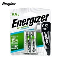 Vi 2 Viên Pin Sac AA Energizer 2300 mAh  1500 Lân sac lai  Made in JAPAN - Hang chinh hang