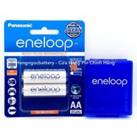 ✘❖Vỉ 2 Viên Pin Sạc Eneloop AA Made In Japan 2000 mAh - Tặng Hộp Bảo Quản