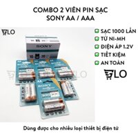 Vỉ 2 Viên Pin Sạc Sony AA(4600mah),  AAA(4300mah) CycleEnergy