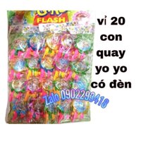 Vỉ 20 chiếc quay Yoyo  có đèn siêu hót cho bé