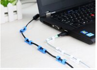 Vỉ 20 Nút Cố Định Dây Điện, Dây Cáp Nhiều Màu Tiện Lợi
