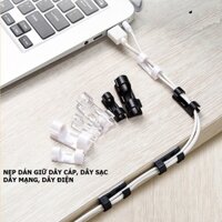 Vỉ 20 Nút Nhựa Trong Suốt – Nẹp Dán Tường Giữ Dây – Kẹp Dán Tường Cố Định Dây Điện, Dây Mạng, Dây Máy Tính – TakyShop 5733