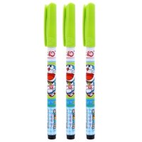 Vỉ 3 Bút Lông Kim Thiên Long Điểm 10 Doraemon FL-08/DO – Mực Đen uy tín