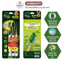 Vỉ 3 Cái Bàn Chải Đánh Răng Bamboo Salt Chăm Sóc Nướu (Màu Ngẫu Nhiên)