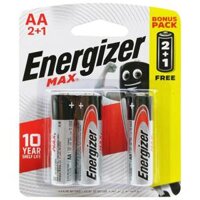 Vỉ 3 Viên Pin AA Max - Energizer E91 BP21