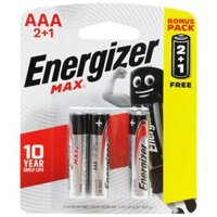 Vỉ 3 Viên Pin AAA Max - Energizer E92 BP21