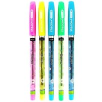 Vỉ 4  1 Bút Bi Nhiều Màu 0.6 mm - Stacom VBP2036-C - Mực Xanh