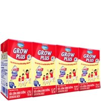 Vỉ 4 hộp Sữa Bột Pha Sẵn Grow Plus Vinamilk 110ml