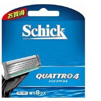 Vỉ 4 lưỡi dao cạo râu Schick Quattro 4 - Nhật Bản