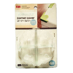 Vỉ 4 miếng nhựa dẻo chặn góc bàn C029-460 hàng Nhật