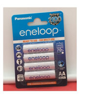 Vỉ 4 pin AA eneloop 1900mAh trắng