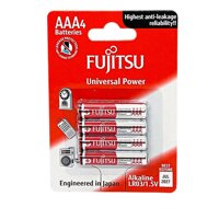 VỈ 4 Viên Pin AA , Pin AAA FUJITSU 1,5V Siêu Bền - Hàng chính hãng - 4 Pin AAA  nhỏ