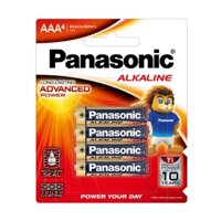 Vỉ 4 viên pin kiềm AA Alkaline Panasonic LR6T4B-V  Hàng Chính Hãng