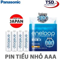 Vỉ 4 Viên Pin Sạc Panasonic Eneloop AAA 800mAh Chính Hãng Nội Địa Nhật Bản