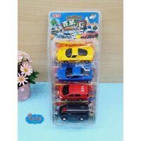 Vỉ 4 xe ô tô đồ chơi trẻ em