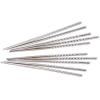 Vỉ 5 đôi đũa Inox xoắn