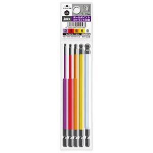 Vỉ 5 mũi vít đầu lục giác Anex ACHX5-150L