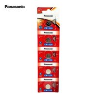 Vỉ 5 Viên Pin CR1220  CR 12205BE x 1 Vỉ  Lithium 3V Panasonic - Hàng Chính Hãng