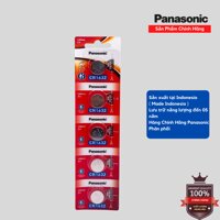Vỉ 5 Viên Pin CR1632  CR 16325BE x 1 Vỉ  Panasonic Lithium 3 V - Hàng Chính Hãng