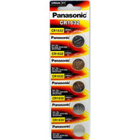 Vỉ 5 Viên Pin CR1632  CR 16325BE x 1 Vỉ  Panasonic Lithium 3 V - Hàng Chính Hãng