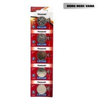 Vỉ 5 Viên Pin CR2450 3V Panasonic - Hàng Chính Hãng