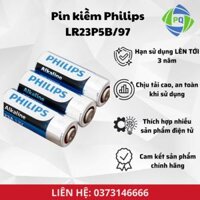 Vỉ 5 viên pin kiềm Philips LR23P5B/97