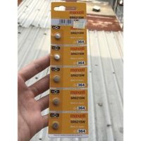 Vỉ 5 Viên Pin SR621SW 364 G1 Maxell Nhật Bản Cho Đồng Hồ Đeo Tay Có Tem Chống Giả Hàng Công Ty Nhập Khẩu