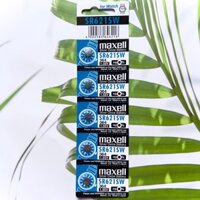 Vỉ 5 Viên Pin SR621SW  364 Maxell 1.55V Cho Đồng Hồ Đeo Tay